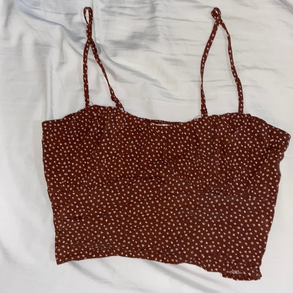 Brown tank top